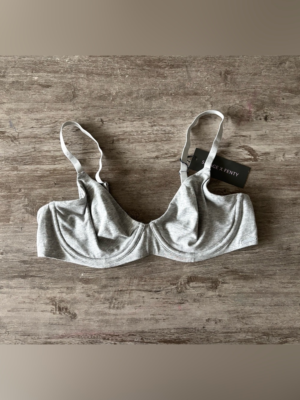Savage X Fenty Bra Unlined Underwire Gray Womens 38C NWT